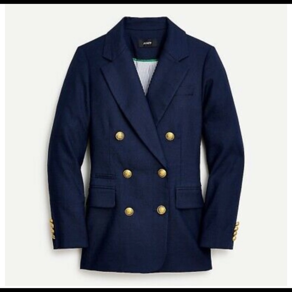 J Crew Bristol Blazer In Stretch Linen